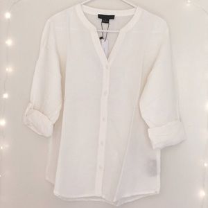Sanctuary Boyfriend Shirt White Botton Down